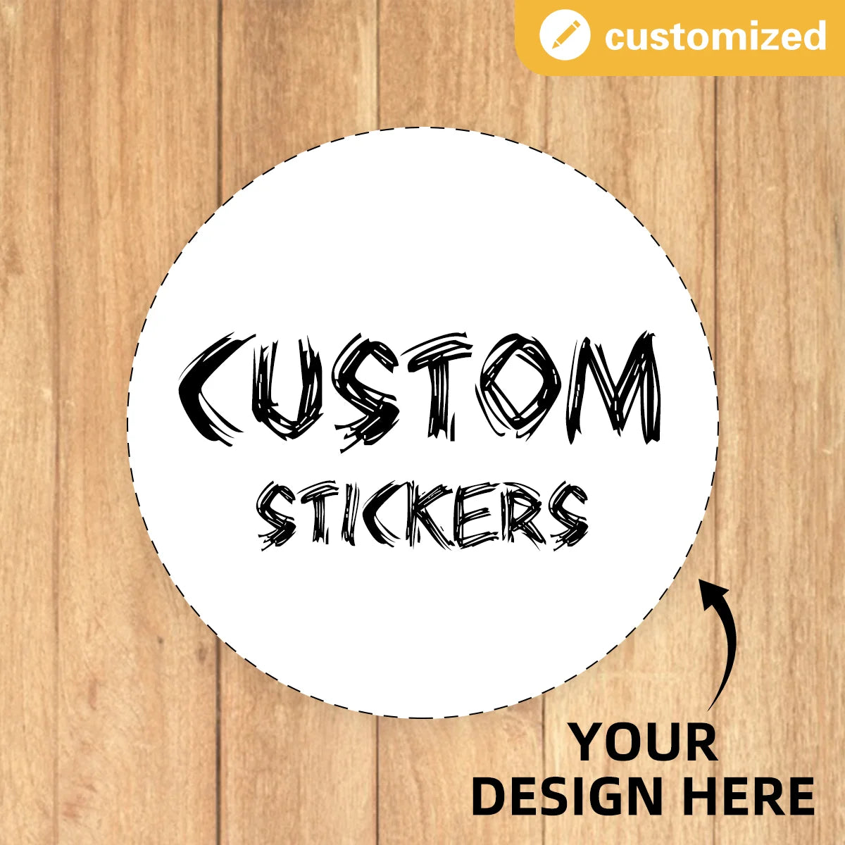 Custom Round Stickers – Personalized Logo & Wedding Labels