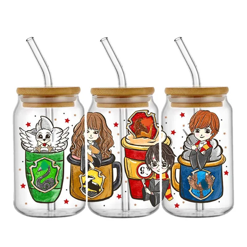 Miniso Wizard 16oz UV DTF Cup Wrap Stickers