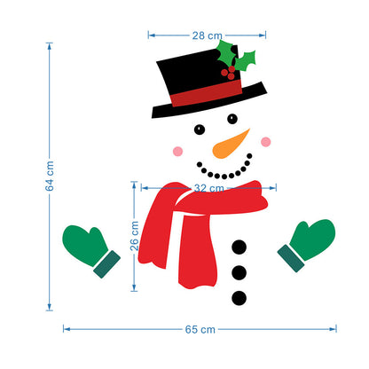 Festive Magnetic Snowman Stickers