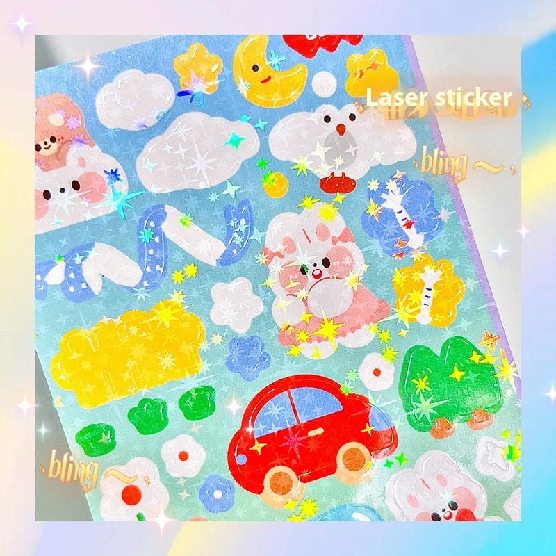 Stickers Cute Laser Journal Stickers