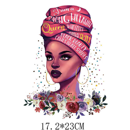 Beauty Heat Transfer Stickers for DIY Garments