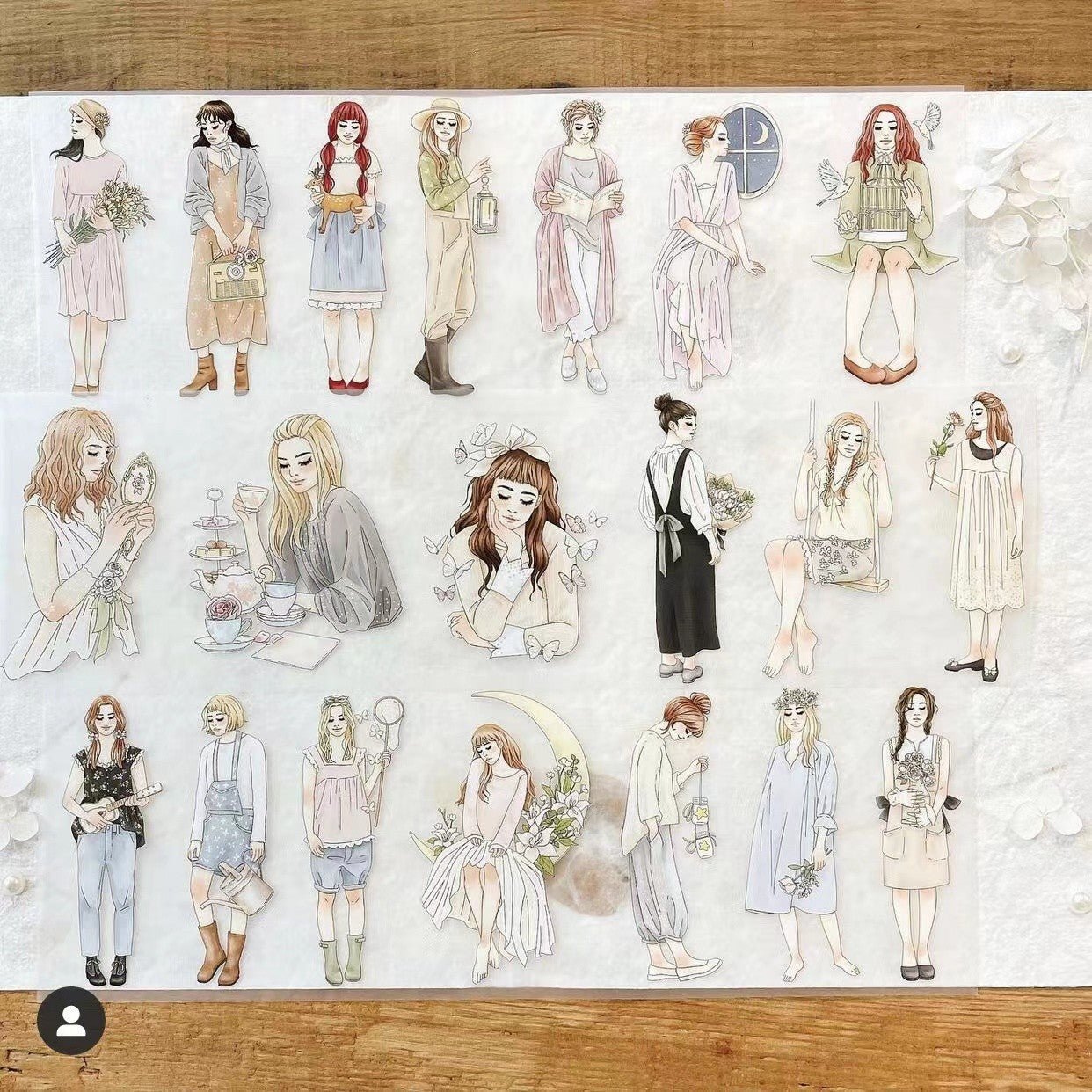 Sweetheart PET Transfer Stickers