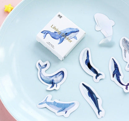 Box-packed Stickers Whale Tent Sticker Decorative Sealing Stickers