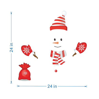Festive Magnetic Snowman Stickers