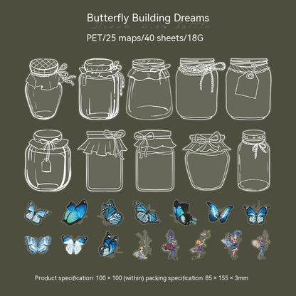 Aesthetic Transparent Flower Stickers