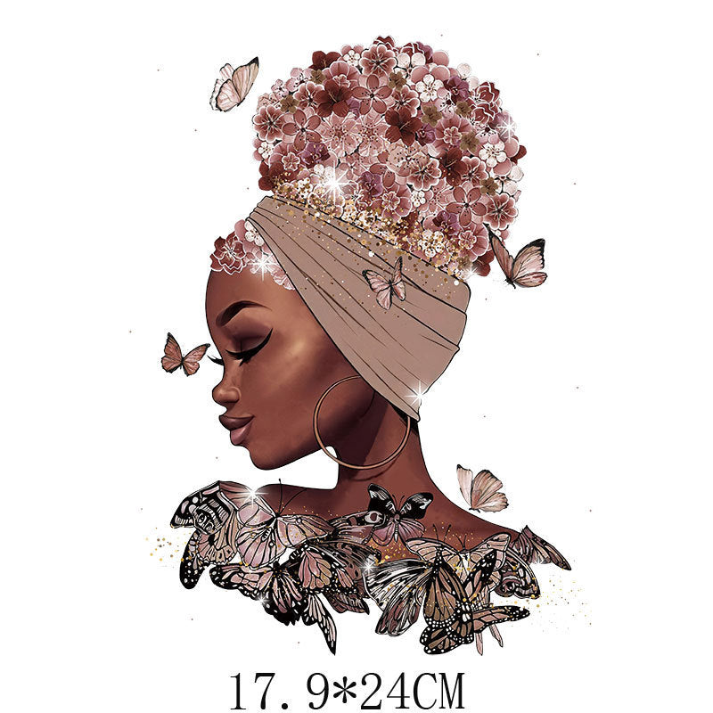 Beauty Heat Transfer Stickers for DIY Garments