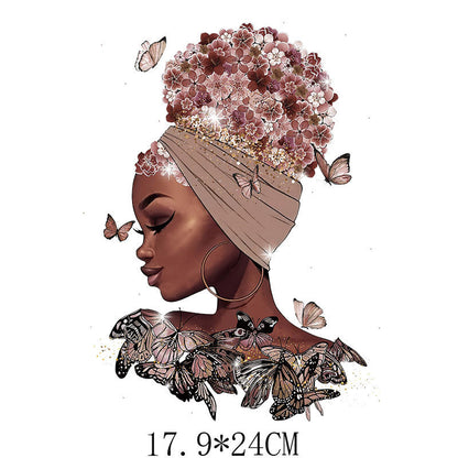 Beauty Heat Transfer Stickers for DIY Garments