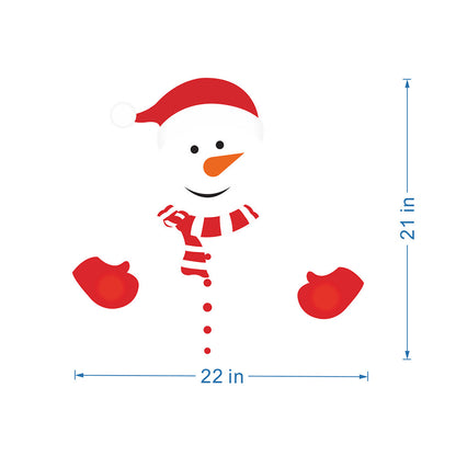 Festive Magnetic Snowman Stickers