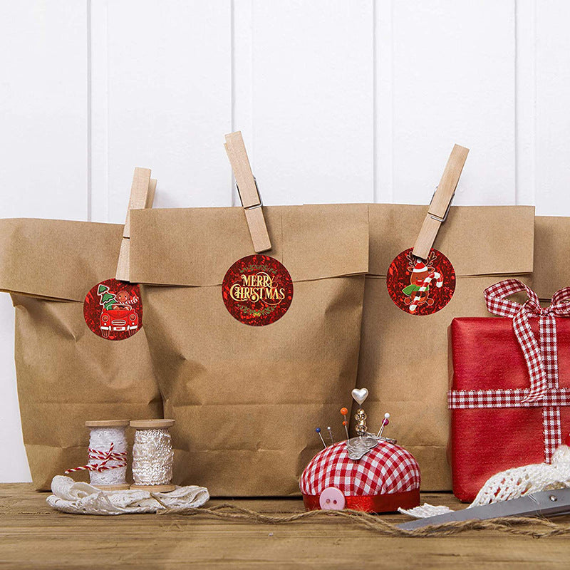 Merry Christmas Festival Roll Stickers