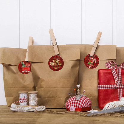 Merry Christmas Festival Roll Stickers