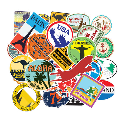 100 Travel Doodle Stickers