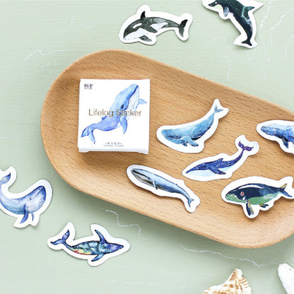 Box-packed Stickers Whale Tent Sticker Decorative Sealing Stickers