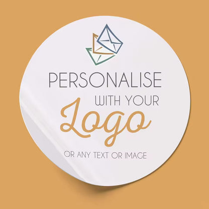 Custom Circle Stickers – Photo, Logo & Text
