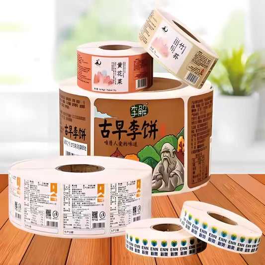 Custom Roll Stickers – Personalized Logo & Gift Labels