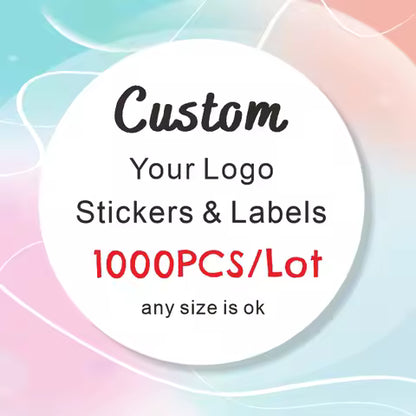 Custom Roll Stickers – Personalized Logo & Gift Labels