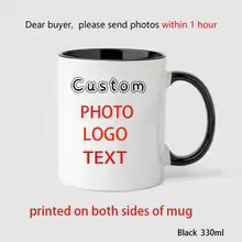 Custom Photo & Name Mug – 9 Color Options