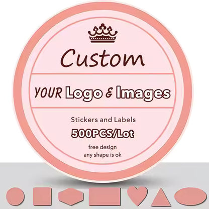 Custom Roll Stickers – Personalized Logo & Gift Labels