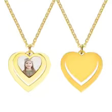 Photo Necklace, Picture Pendant for Men Women ,Personalized Custom Memory Necklaces