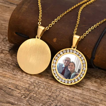 Photo Necklace, Picture Pendant for Men Women ,Personalized Custom Memory Necklaces