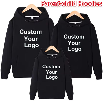 Custom Kids Hoodies – Personalized Logo Print Sweatshirts, Autumn Winter Fashion Pullover