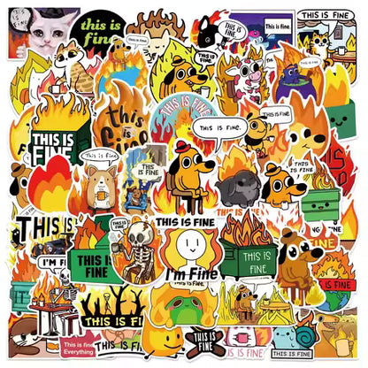 100Pcs Cartoon Meme Graffiti Sticker Pack