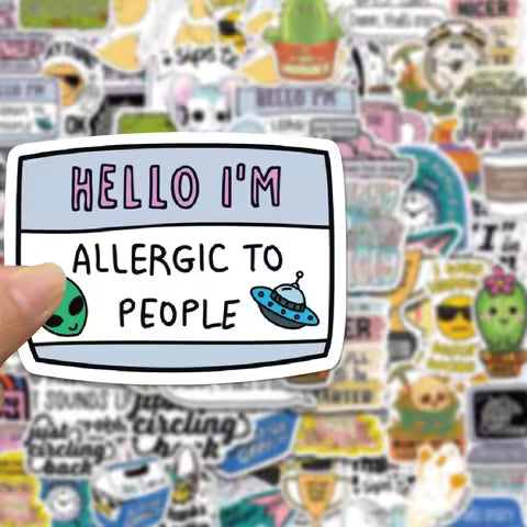 100Pcs Cartoon Meme Graffiti Sticker Pack