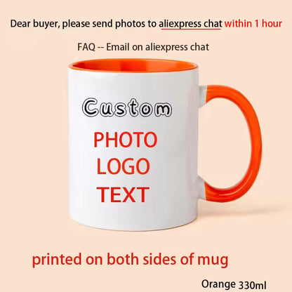 Custom Photo & Name Personalized Coffee Mug