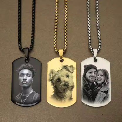 Custom Photo Necklace – Personalized Stainless Steel Gift