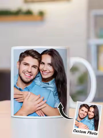 Custom Photo & Name Personalized Coffee Mug
