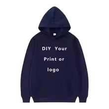 2024 Custom Unisex Hoodie – Personalized Text & Logo Sweatshirt