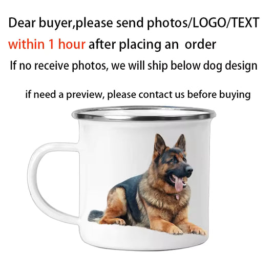 Custom Enamel Mug with Logo or Name (350ml)