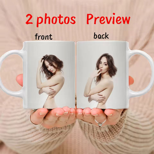 Custom Photo & Name Mug – 9 Color Options