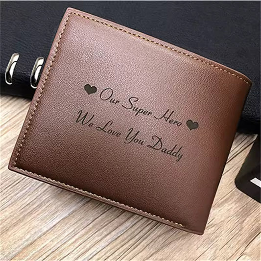Custom Engraved Photo Wallet – Personalized Gift for Him